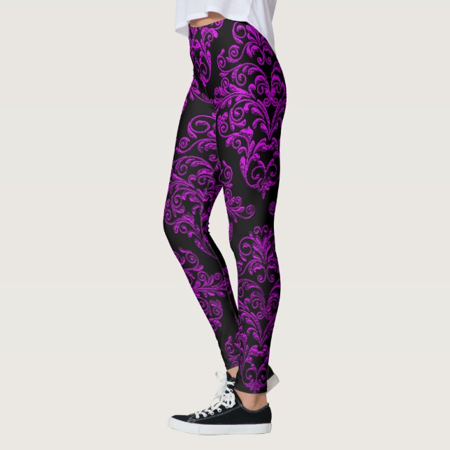 Leggings Grande damassé II gothique élégante (Gauche)