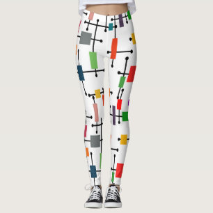 Leggings Grande grille moderne du milieu du siècle