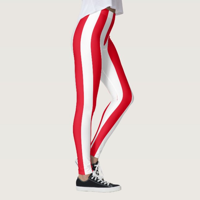 Leggings Grande rayure verticale de Candycane (Droite)