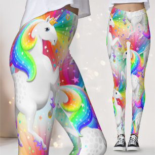 Leggings Grande Starburst Princess Unicorn avec étoiles