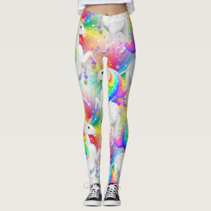 Leggings Grande Starburst Princess Unicorn avec étoiles