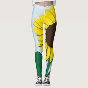Leggings Grandes guêtres de tournesol