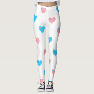 Leggings Grands Cœurs Fierté Trans