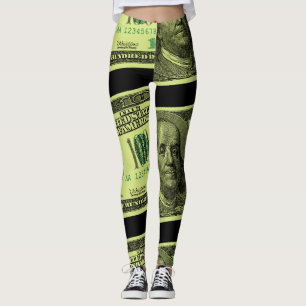 Leggings Graphique de 100 Bill