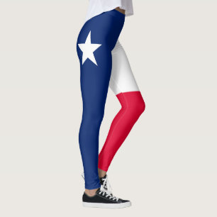 Leggings Graphique dynamique de drapeau d'état du Texas sur