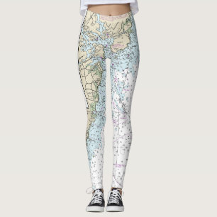 Leggings Graphique nautique de Portsmouth à Cape Ann 13278