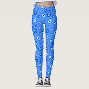 Leggings Grec Oeil Lucky Talisman Blue Talisman