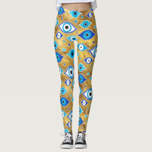 Leggings Grèce Mati Mataki - motif des yeux malveillants d