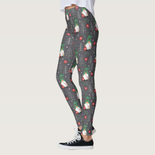 Leggings Green Gnome Arbre de Noël Motif