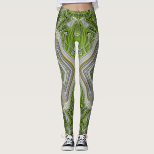 Leggings ~green silber Christmas