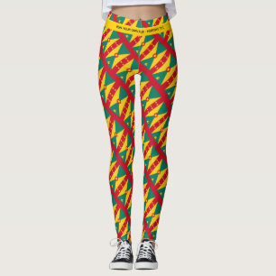 Leggings GRENADA Écriture Patriotique EXÉCUTEZ VOTRE COURSE