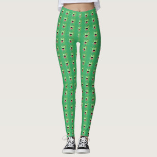 Leggings Grenouille verte et feux d'artifice Légendes de co