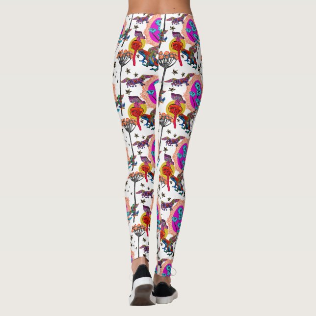 Leggings Grenouilles volantes colorées (Dos)