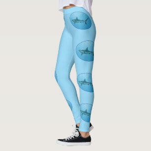 Leggings Grey Reefshark, Yap Island - Design photographique