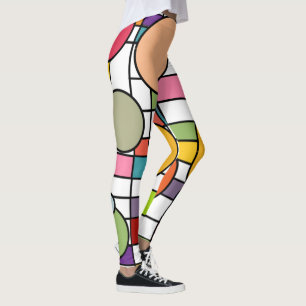 Leggings Grid de Midcentury