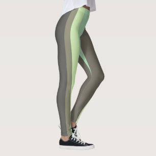 Leggings Gris et vert Abstrait