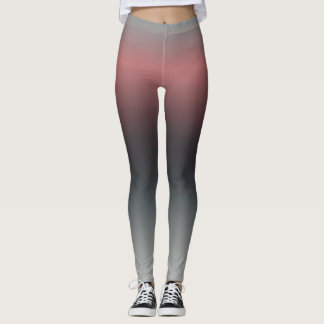Leggings Gris, rose, dégradé noir, Ombre.