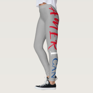 Leggings Gris Rouge Blanc Bleu Noir Femme Afrique Amérique