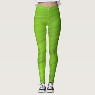Leggings Gros plan de la feuille de banane