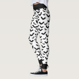 Leggings Grosses chauves-souris noires Halloween Pants Legg