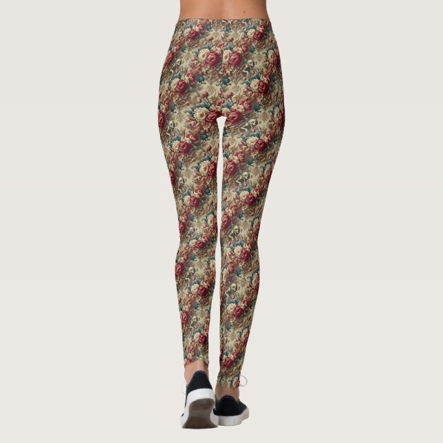 Leggings Grotesque en croissance - Délirium victorien gothi (Dos)
