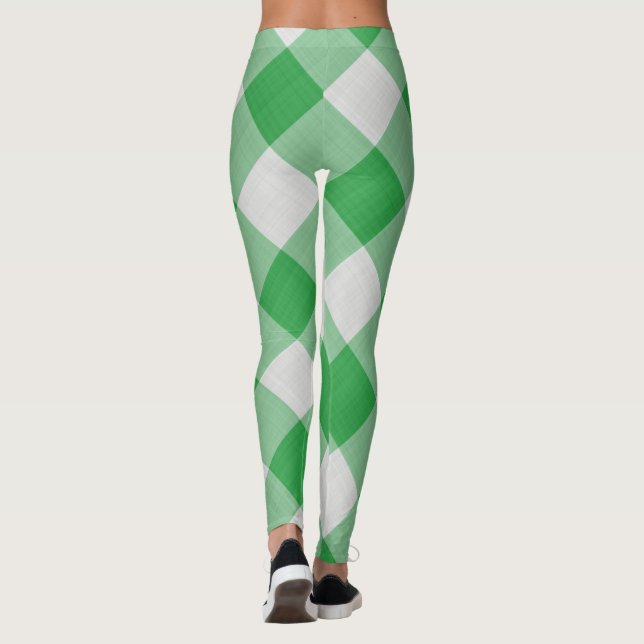 Leggings grün/weiß (Rückseite)