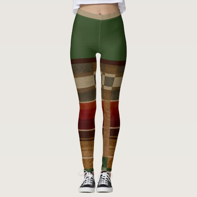 LEGGINGS - GRÜNE SALSA (Vorderseite)