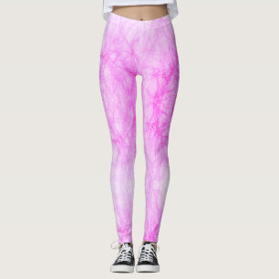 Leggings Grunge Abstrait rose chaud
