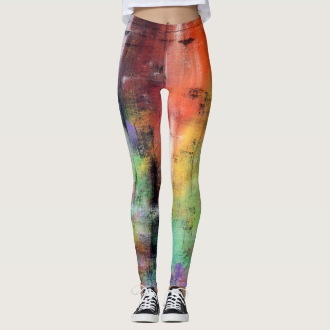 Leggings Grunge artistique (Devant)