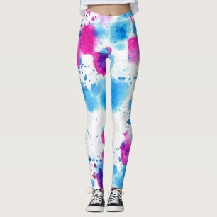 Leggings Grunge Taches Aquarelle Texture