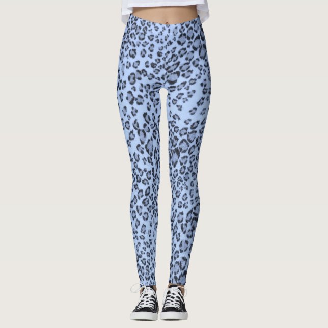 LEGGINGS GUÉPARD BLEU (Devant)