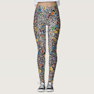 Leggings Guépard Psychédélique