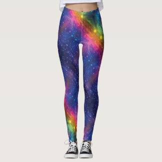 Leggings Guérisseur Reiki Galaxie Arc-en-Ciel Cosmique Cosm