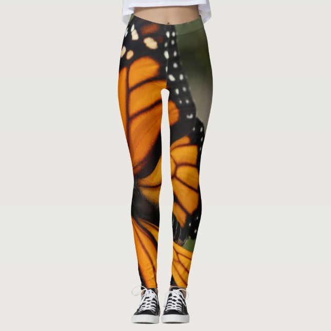 Leggings Guêtre-Enveloppe de papillon de monarque vous-même (Devant)