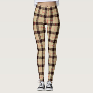 Leggings Guêtres à la mode de plaid
