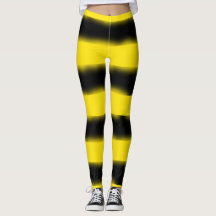 Guêtres Abeille-Inspirées noires et jaunes de