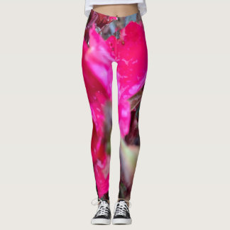 Leggings Guêtres abstraites de fleur