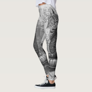 Leggings Guêtres Alice de chat de Cheshire partout au pays