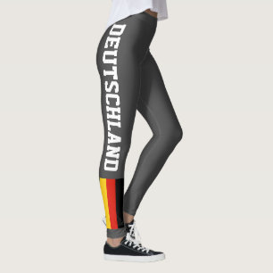 Leggings Guêtres allemandes de drapeau pour le yoga de