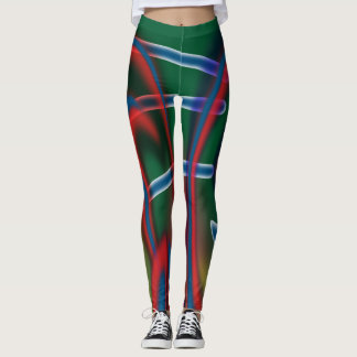 Leggings Guêtres avec l'art abstrait