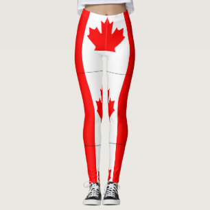 Leggings Guêtres canadiennes de drapeau