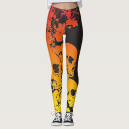 Leggings Guêtres chaudes de crânes