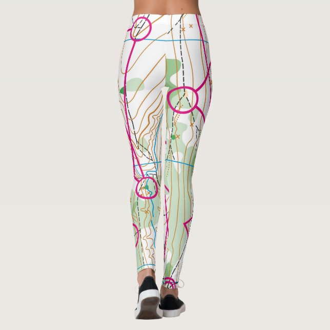 Leggings Guêtres - cours d'Orienteeing (Dos)