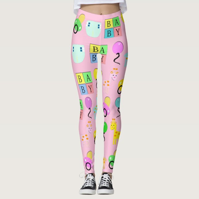 Leggings Guêtres d'AB/DL - partout guêtres - la vie du bébé (Devant)