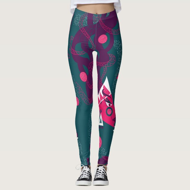 Leggings Guêtres d'AF/pantalon esthétiques radicaux de yoga (Devant)