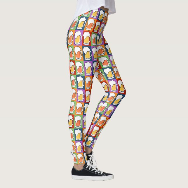 Leggings Guêtres d'art de bruit de BIÈRE (Droite)
