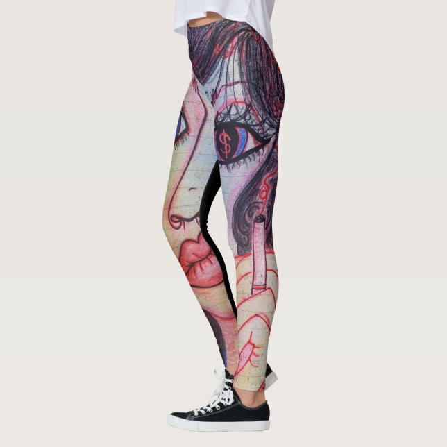 Leggings Guêtres d'art de LuckyPen (Gauche)