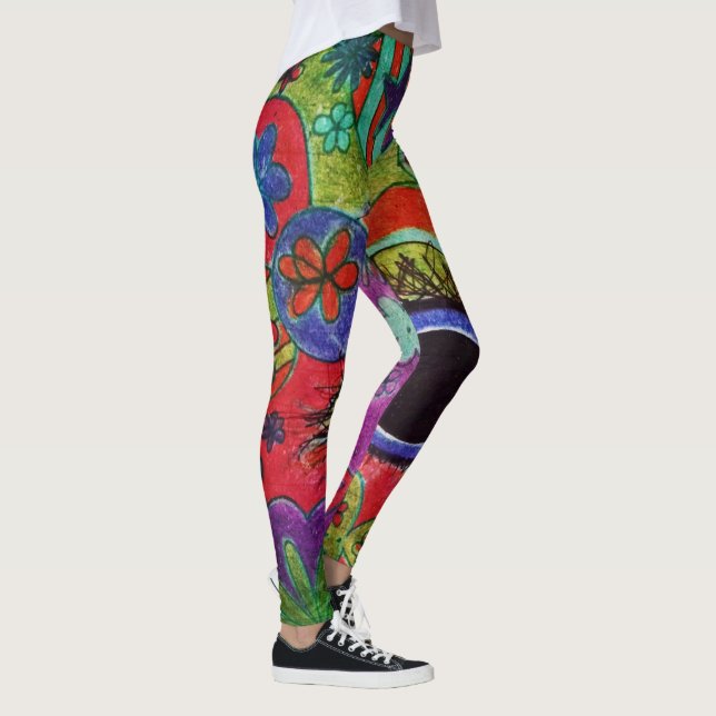 Leggings Guêtres d'art de LuckyPen (Droite)