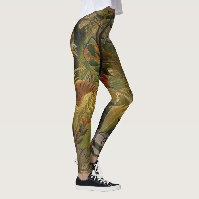 Leggings Guêtres d'art du tigre de Rousseau (Droite)