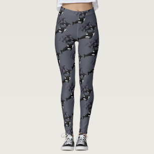 Leggings Guêtres de baleine d'orque de guêtres d'épaulard